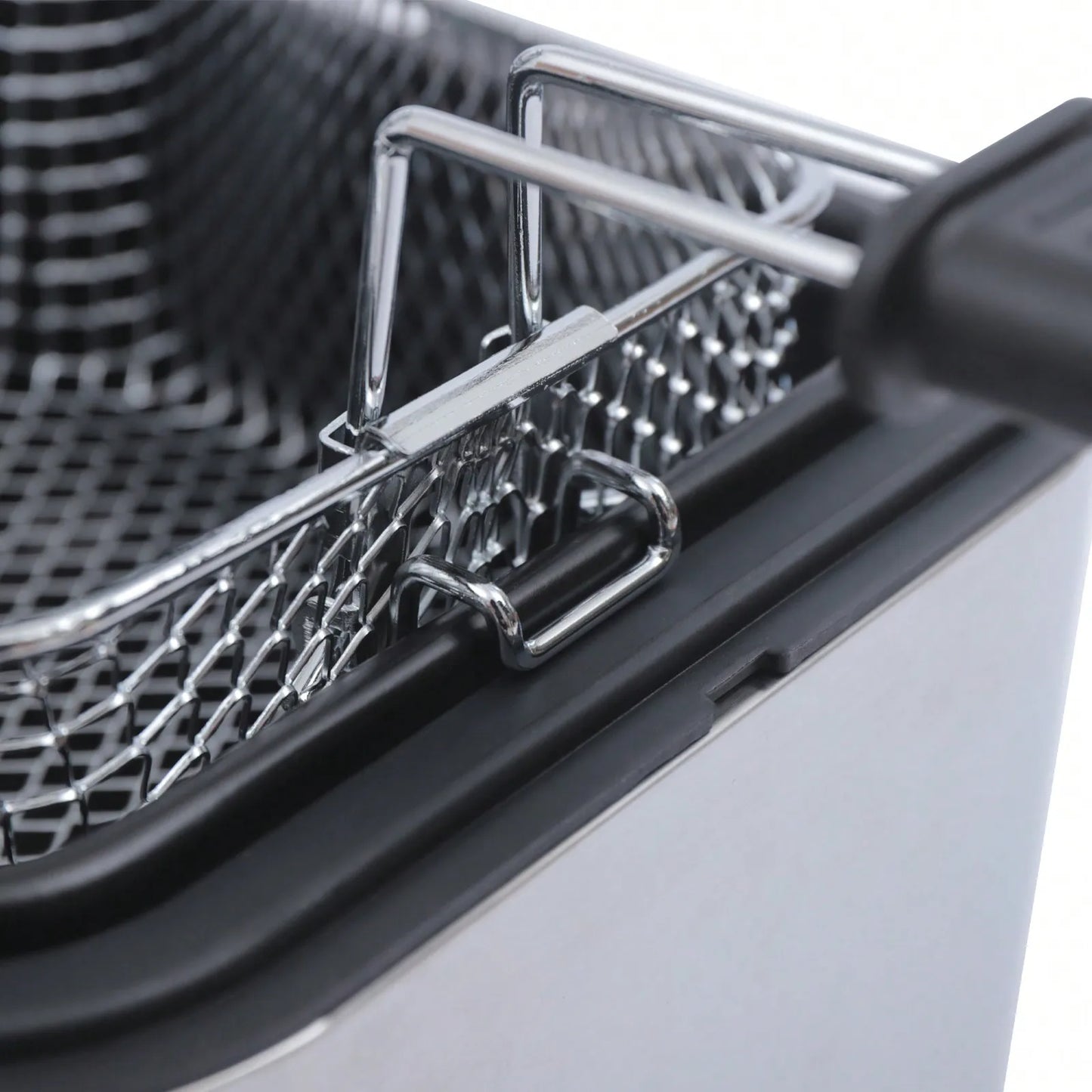 110V Electric Deep Fryer With Basket Small Fryer Stainless Steel Fish Fryer 1KW 2.5L
