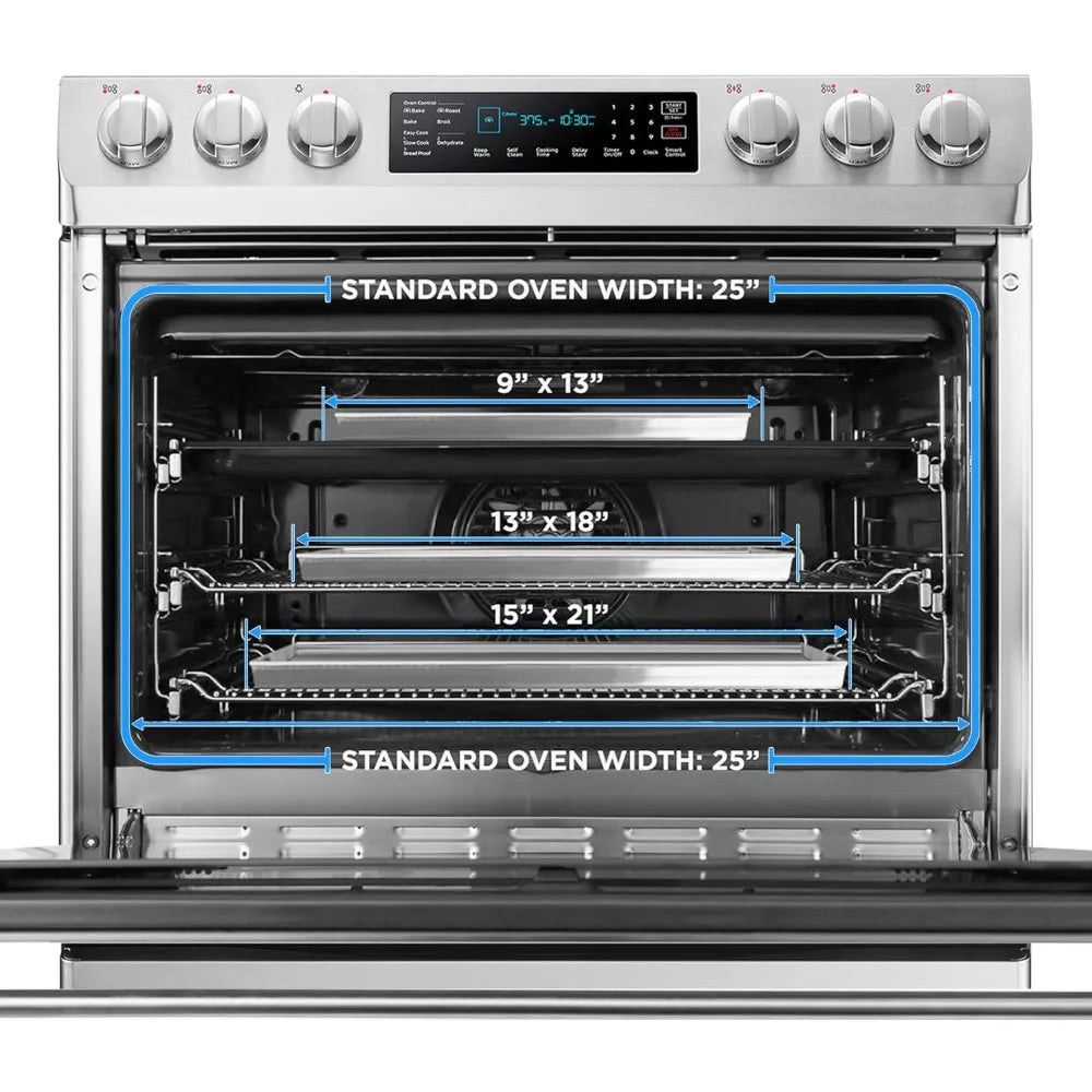 GRIDMANN 13 x 18 Commercial Grade Perforated Aluminum Baking Sheet Pan, Half Size Baking Tray - 6 Pans