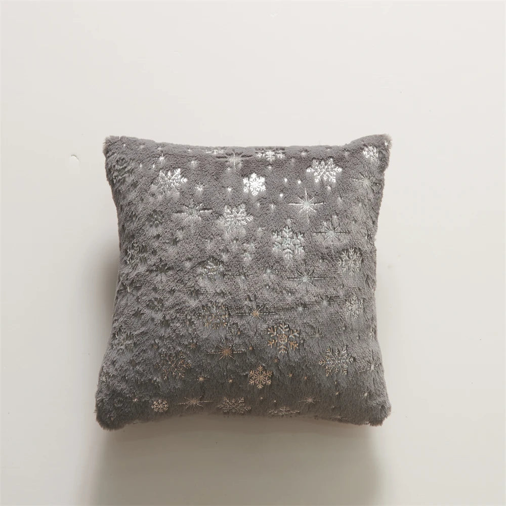 Christmas Throw Pillow Plush Cushion/ Pillow Cover for Sofa Living Room 18*18 Decoration Nordic Pillowcases Home/ Bedroom Decor