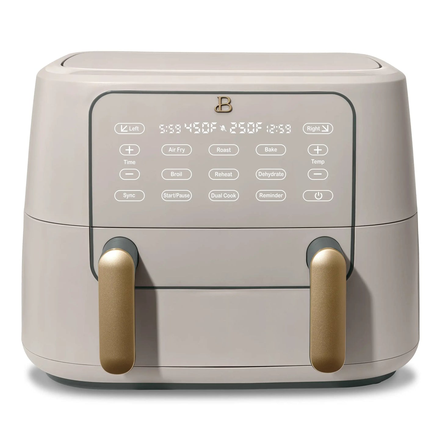 Beautiful 9 QT TriZone Air Fryer, White Icing by Drew Barrymore non stick cooking pot set