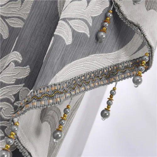 LEEJOOM High Quality European Style Jacquard Curtain Short Curtain Drapes Living Room Bedroom Valance Home Decoration 1PC