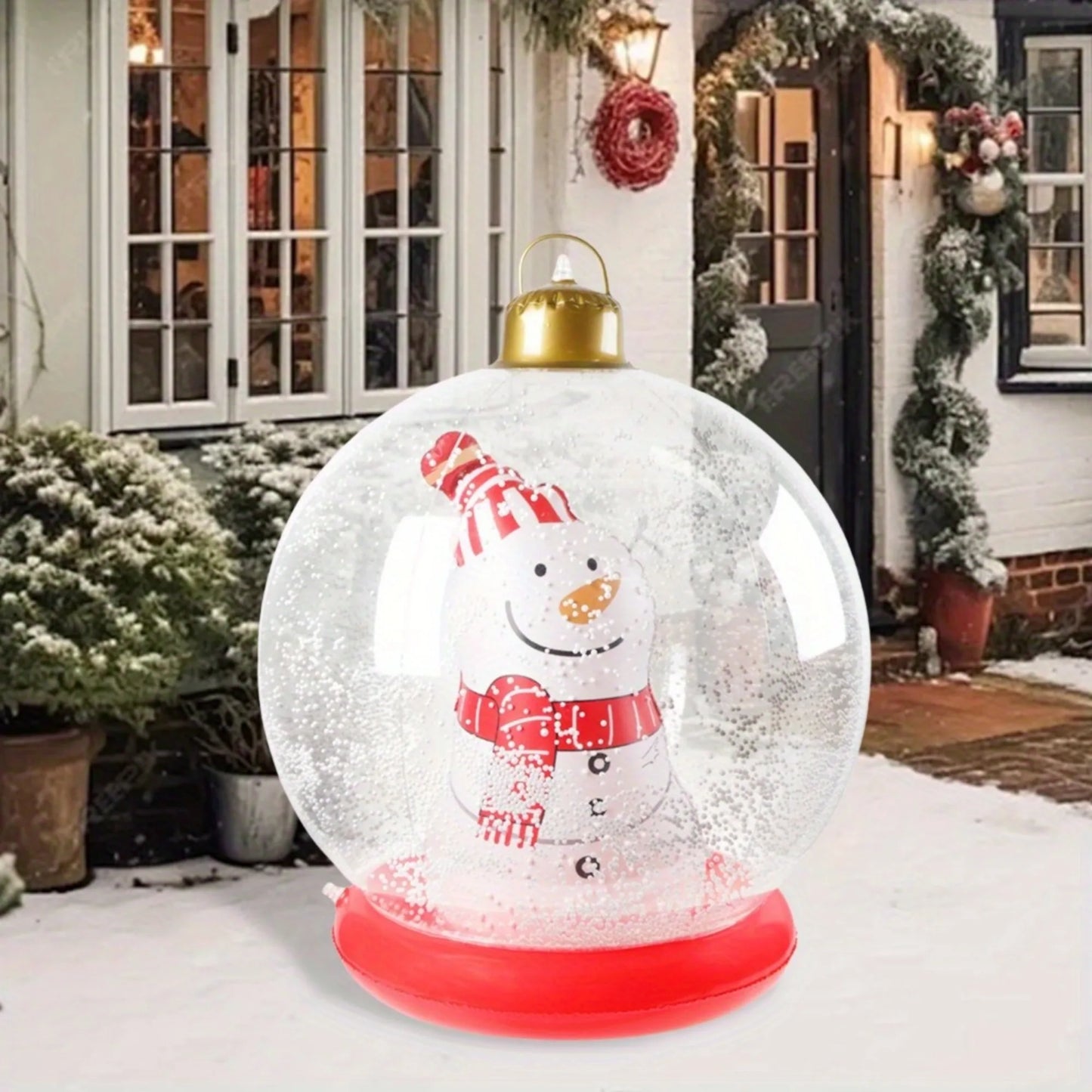 Giant glowing inflatable Christmas ball - outdoor Christmas decoration with remote control, suitable for home, office, and theme