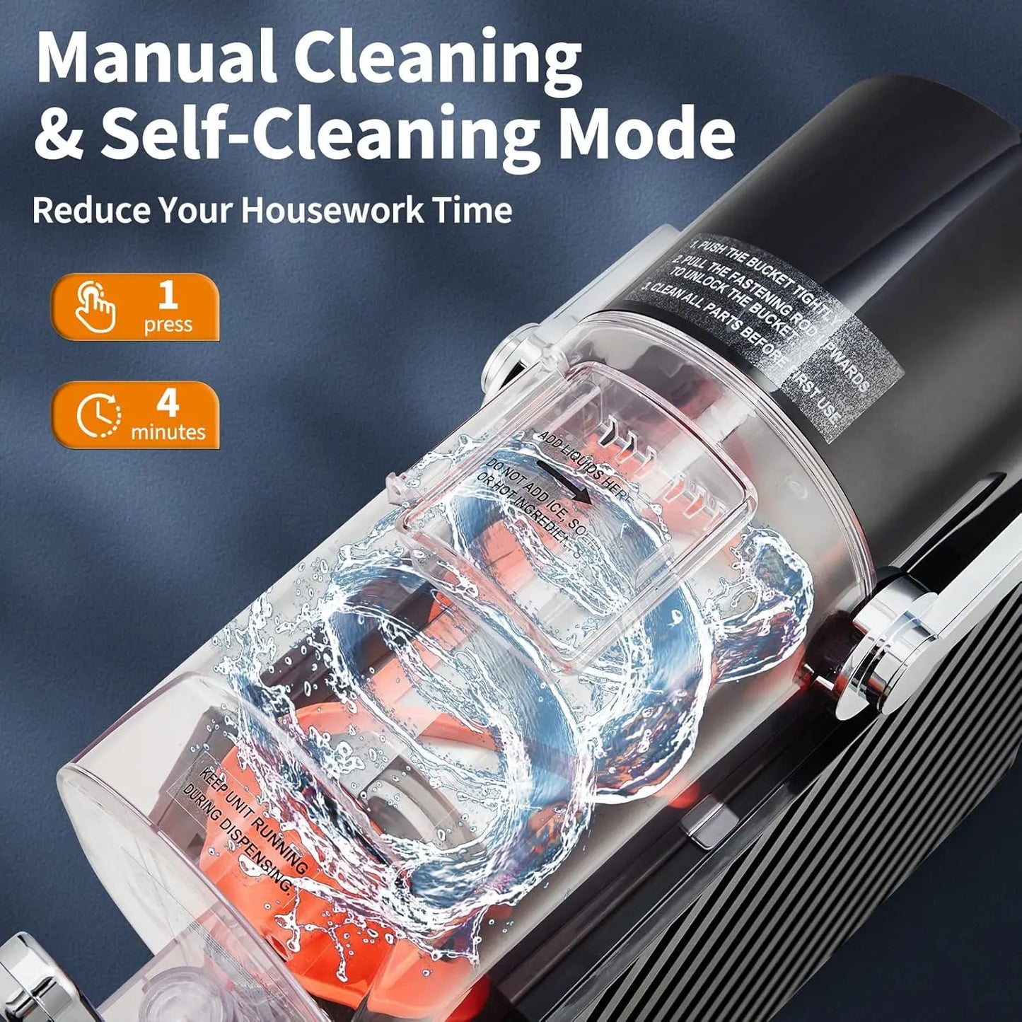 84oz (2.5L) Slushie Machine with 3 Preset Modes，Frozen Drink Maker for Slush, Frappe & Milkshake