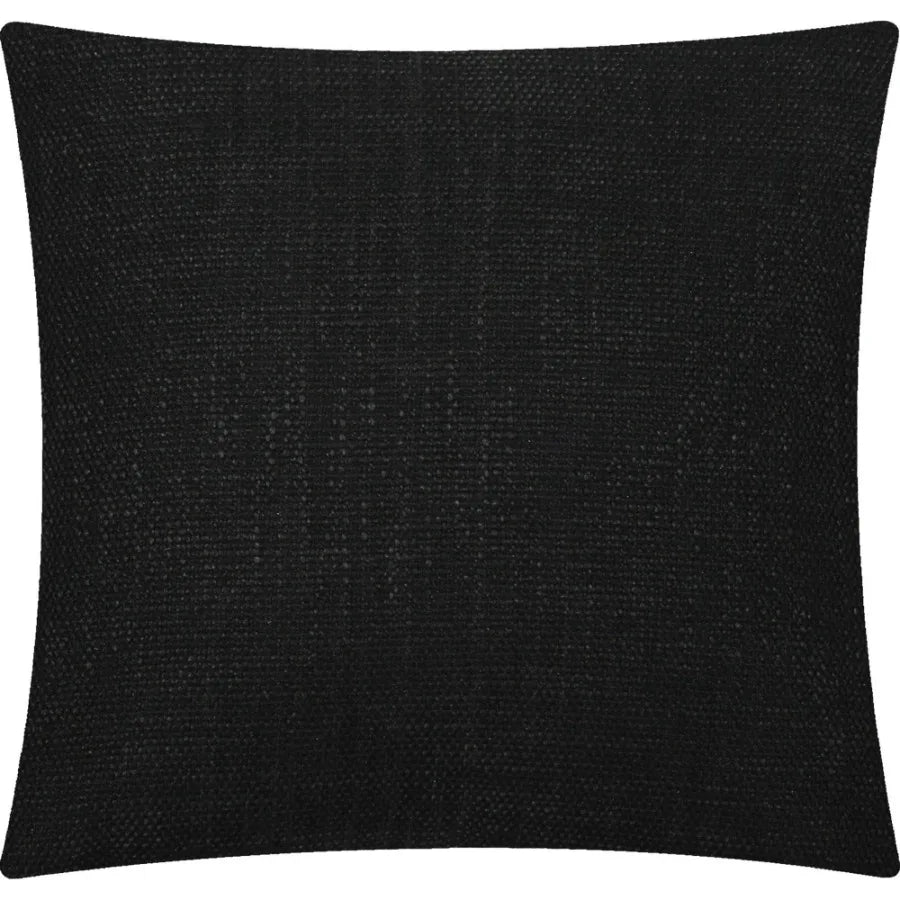 Mainstays Solid Texture Polyester Square Drative Throw Pillow 18 x 18 Black
