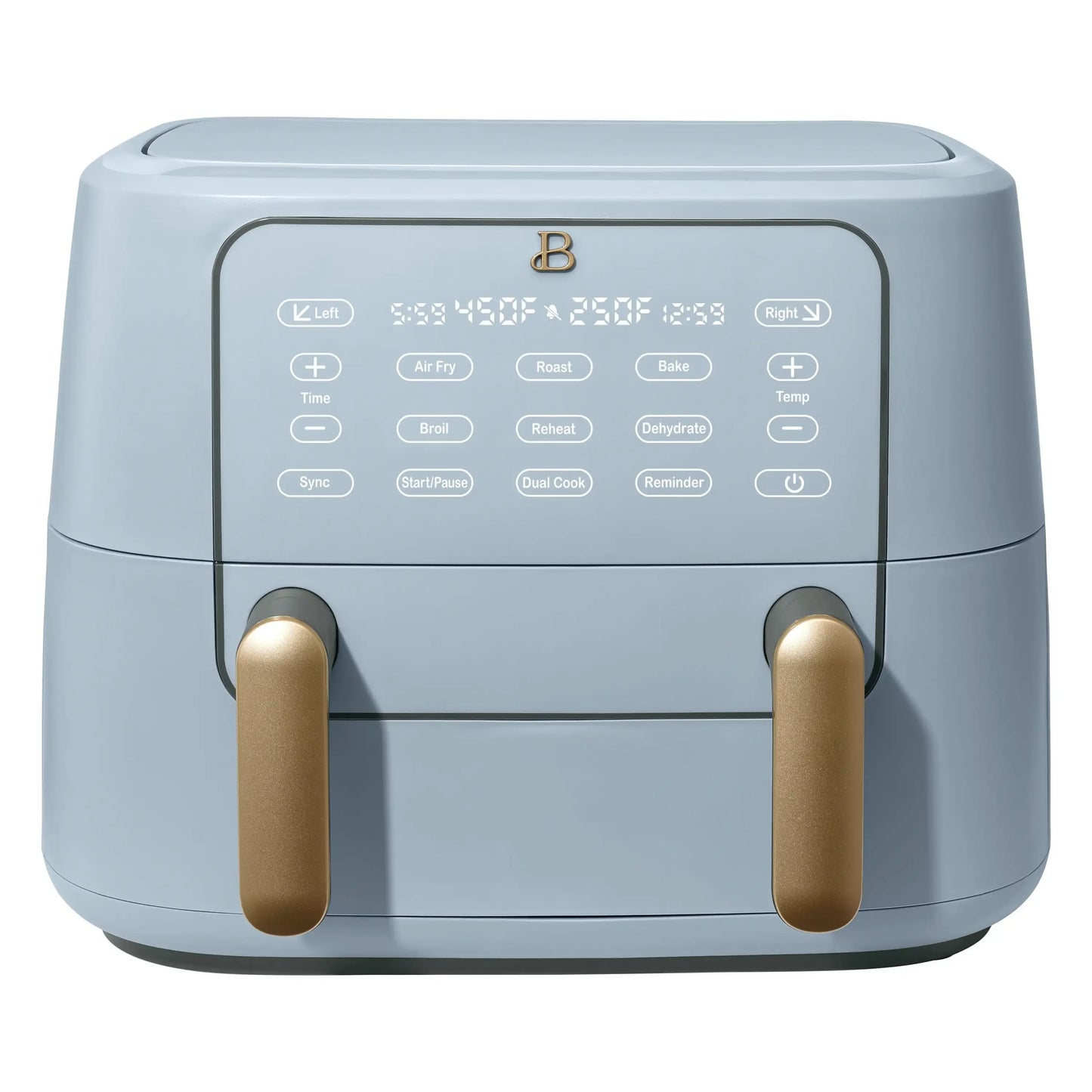 Beautiful 9 QT TriZone Air Fryer, White Icing by Drew Barrymore non stick cooking pot set