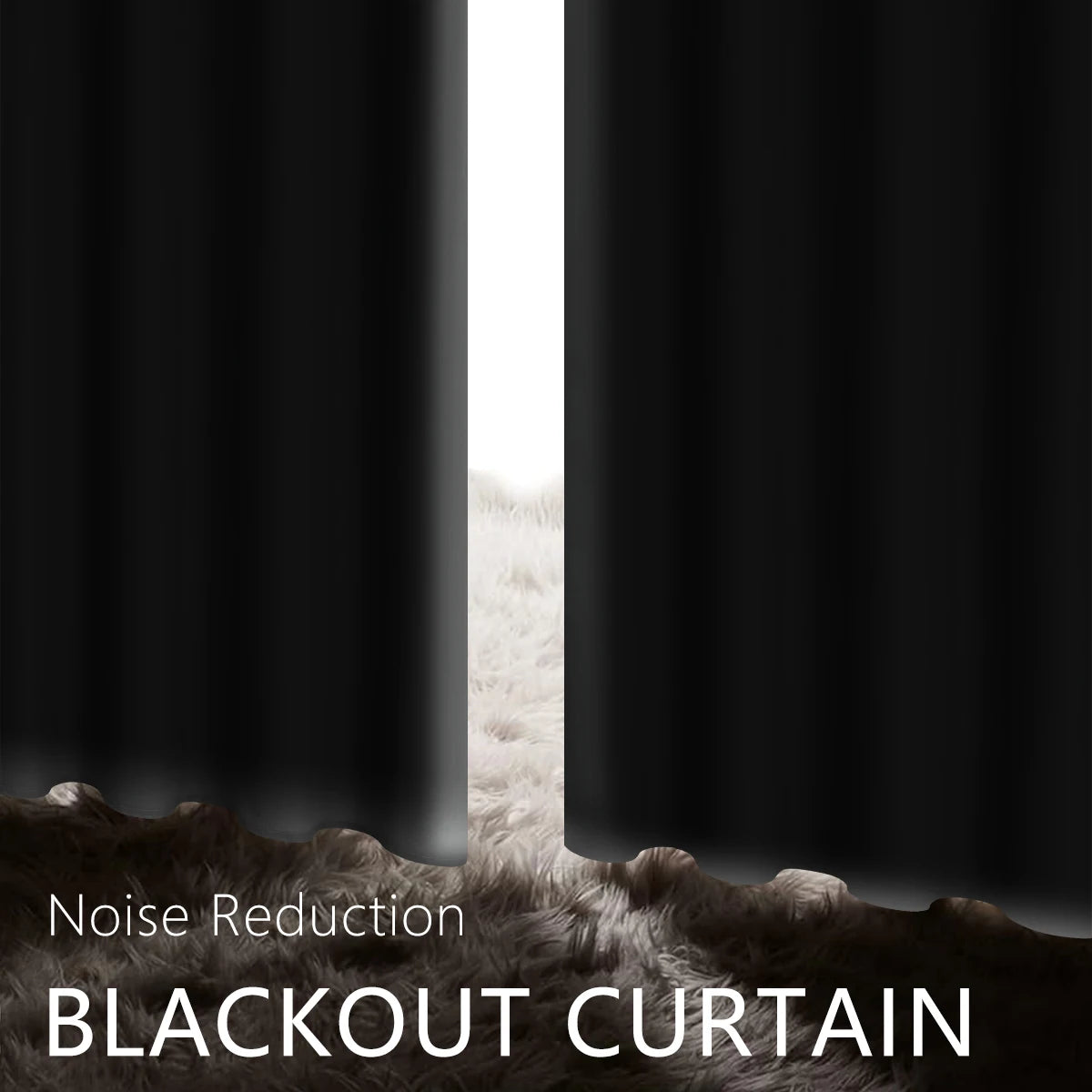 1pc Solid 100% Blackout Curtains with Grommets, Total Privacy Drapes for Bedroom, Beautiful Curtains for Living Room