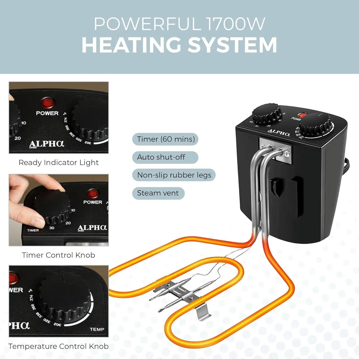 4.5L Electric Deep Fryer with Stainless Steel, Temperature Control, Timer, and Baskets for Fried Chicken and Fries