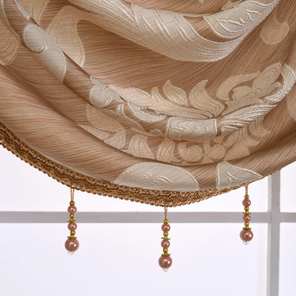 LEEJOOM High Quality European Style Jacquard Curtain Short Curtain Drapes Living Room Bedroom Valance Home Decoration 1PC
